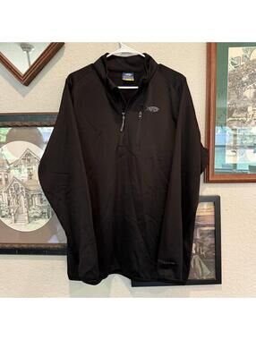 Aftco Black Soft Shell Full Zip Aftech Mens Fishing Designer Jacket Size XL